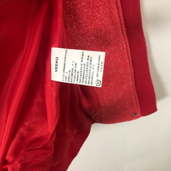 Red Wool Coat - Picture 4 of 4